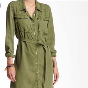 Sanctuary Dresses - Sanctuary Army Green Button Down Dress Sanctuary Dresses - Sanctuary Army Green Button Down Dress